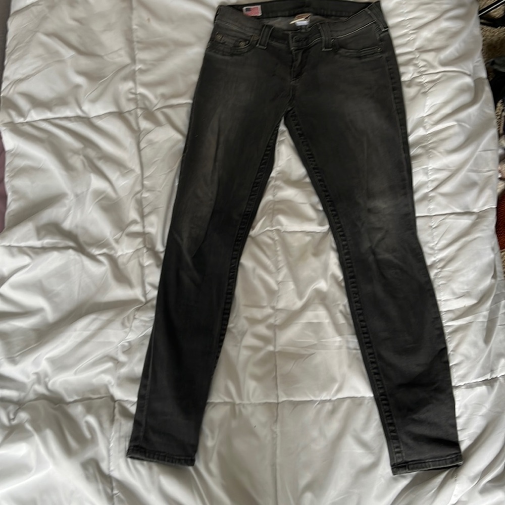 Truly Religion Acid wash skinny jeans 27